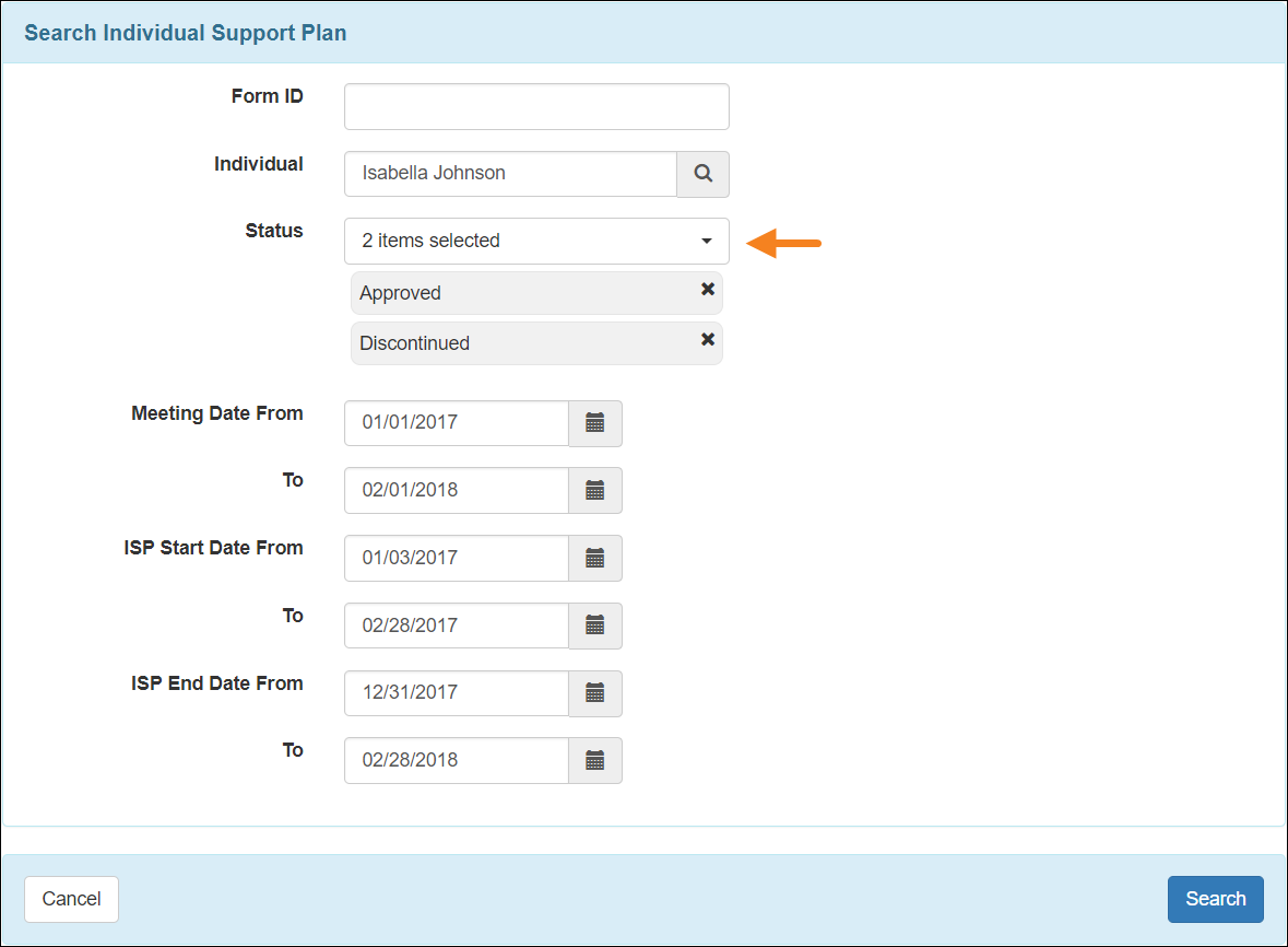 search-individual-support-plan-and-view-update-history