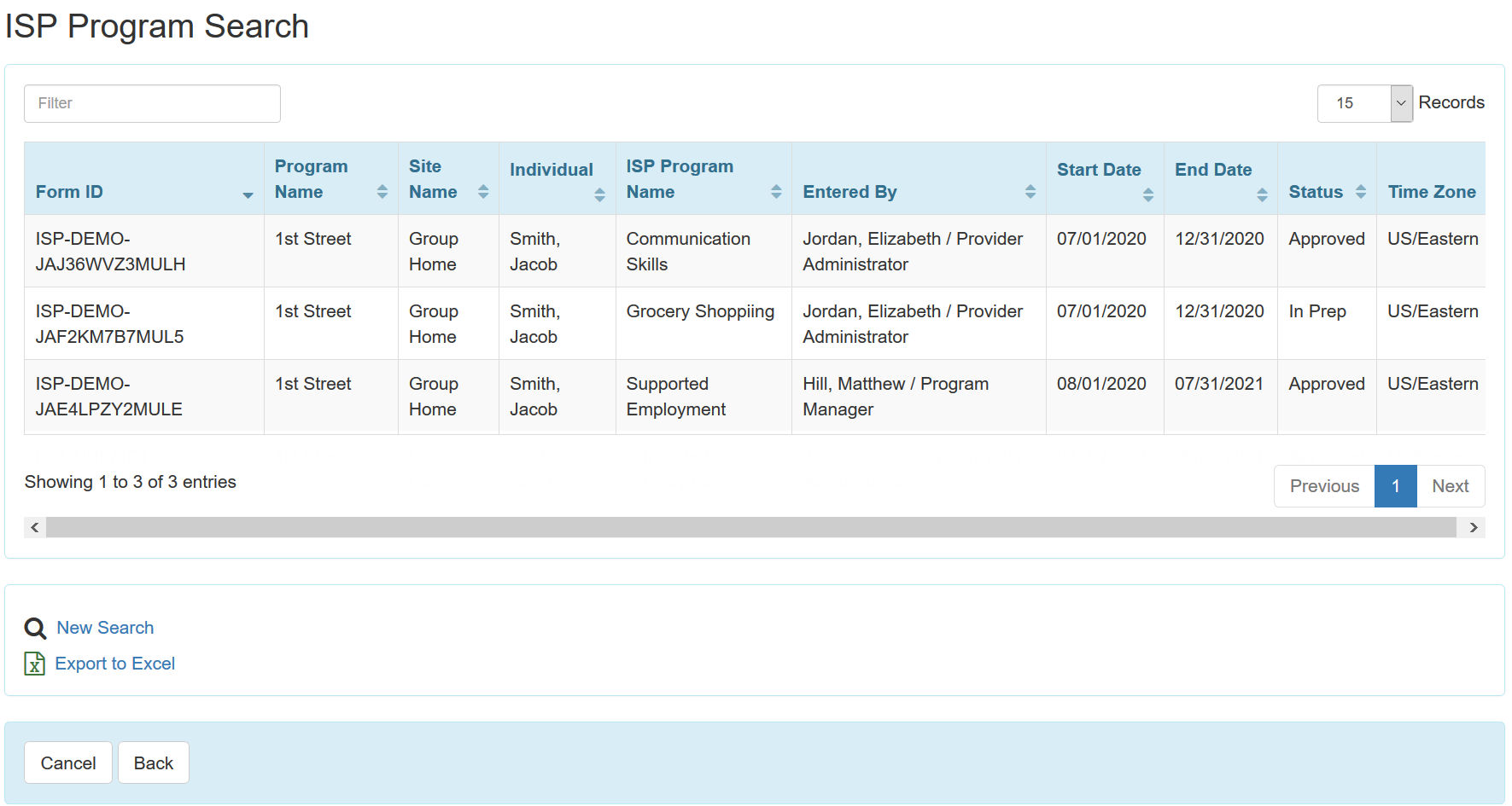 Update Approved ISP Program and View Update History