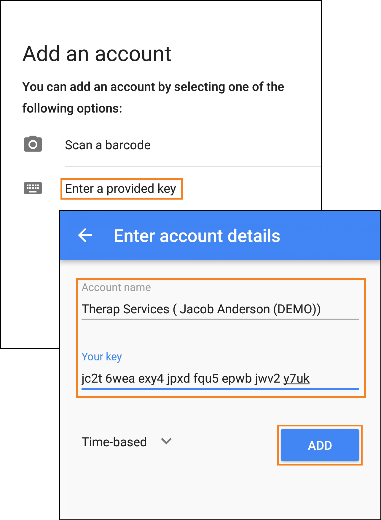 key 2fa generate Two (2FA) Authentication Factor