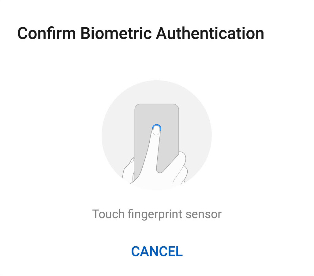 Biometric Authentication in Android Devices