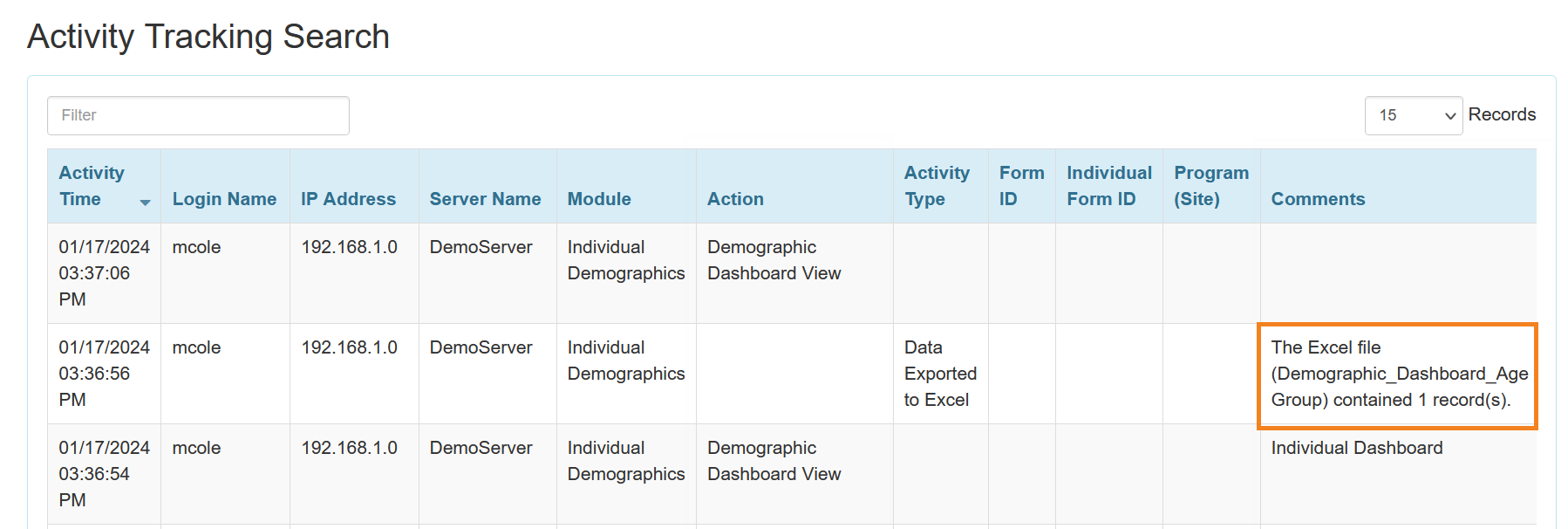 Release Notes For 2024 2 0   Admin ActivityTrackingDemographicDashboard 240118 