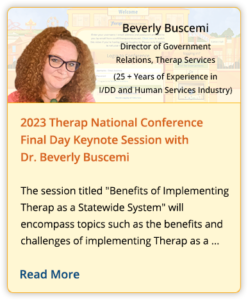 2023 Therap National Conference Final Day Keynote Session with Dr. Beverly Buscemi