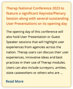 Therap National Conference 2023 to feature a significant Keynote/Plenary Session along with several outstanding User Presentations on its opening day