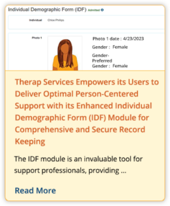 Therap Services Empowers its Users to Deliver Optimal Person-Centered Support